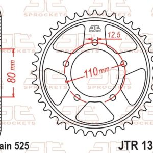 Couronne JT SPROCKETS acier standard – 525