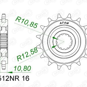 Pignon AFAM acier anti-bruit – 520