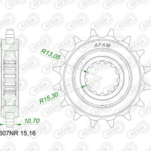 Pignon AFAM acier anti-bruit – 525