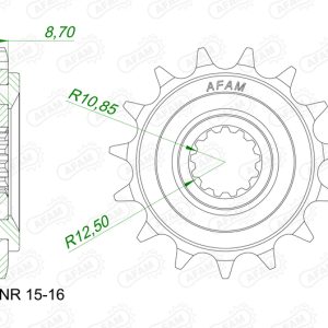 Pignon AFAM acier anti-bruit – 525