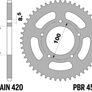 Couronne PBR acier standard – 420