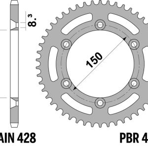 Couronne PBR acier standard – 428