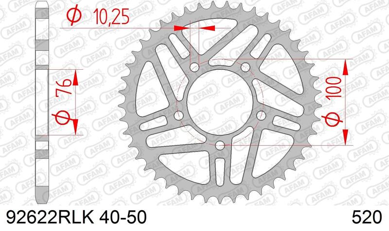 Couronne AFAM acier standard - 520