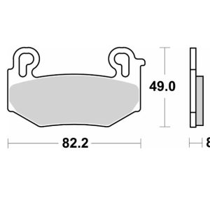 Plaquettes de frein BREMBO route métal fritté – 07BB42LA
