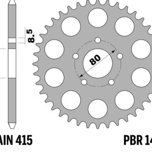 Couronne PBR acier standard – 415