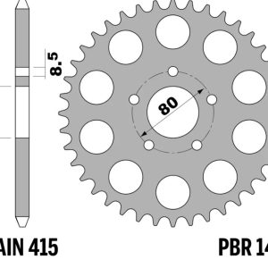 Couronne PBR acier standard – 415