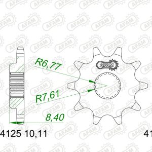 Pignon AFAM acier standard – 415