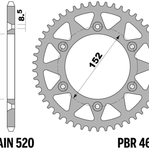 Couronne PBR acier standard – 520