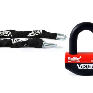Kit antivol VECTOR Bloque-disque MiniMax+ Ø16mm + Chaîne Ø13mm / 1,1m