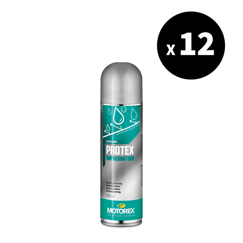 Spray imperméabilisant textile et cuir MOTOREX Protex – 500 ml (x12)