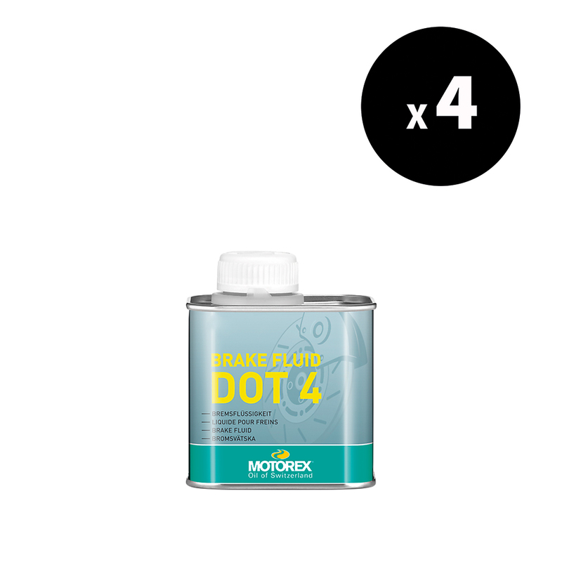 Liquide de frein MOTOREX Brake Fluid DOT 4 – 5L (x4)