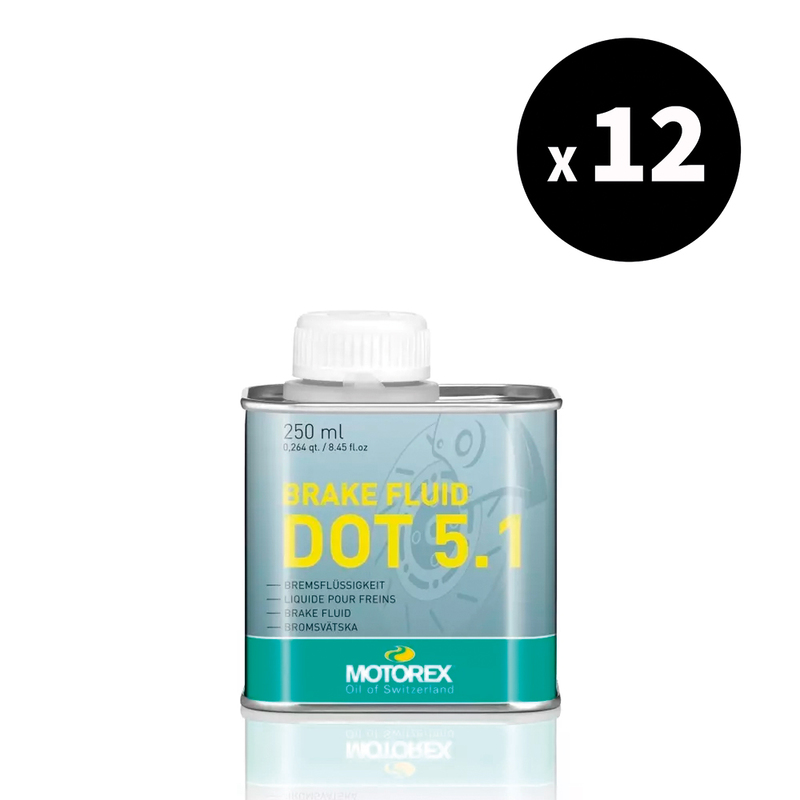 Liquide de frein MOTOREX Brake Fluid DOT 5.1 – 250ml (x12)