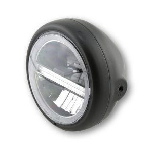 Feu avant LED HIGHSIDER pro Pecos Type 6 – 5 3/4 pouces – fixation latérale – avec TFL – noir