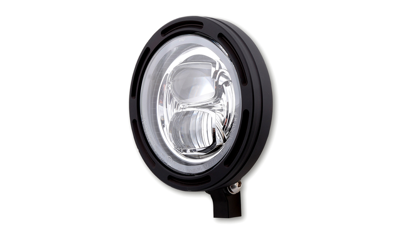 Feu avant LED HIGHSIDER pro Frame-R2 Type 7 - 5 3/4 pouces - fixation inférieure - noir