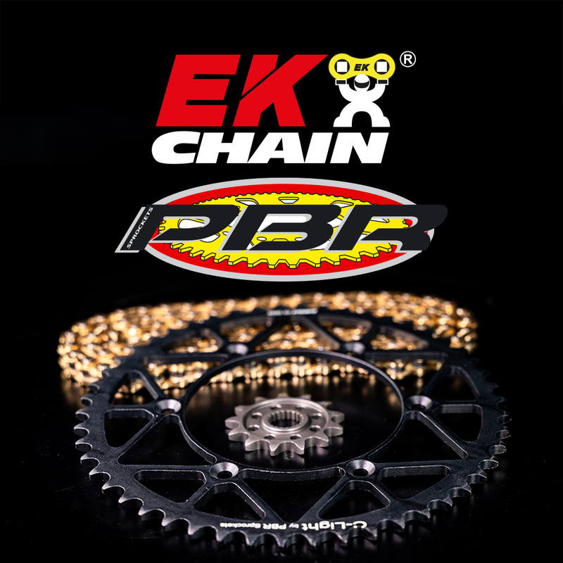 Kit chaîne EK/PBR 520 MRD7 – 15/44-112 – Couronne acier standard