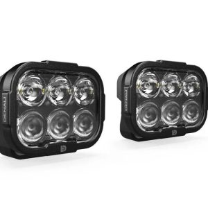 Kit d&rsquo;éclairage universel DL6 lentille transparente avec câblage Premium