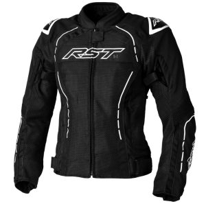Veste femme RST S1 Mesh CE textile – noir/blanc