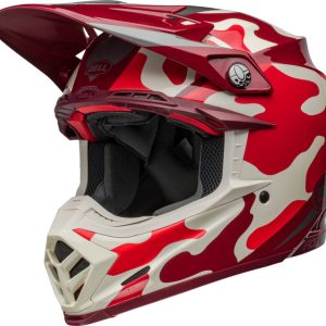 Casque BELL Moto-9S Flex – Ferrandis Méchant Gloss Red/Silver