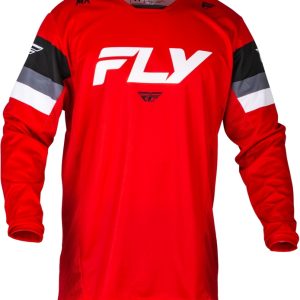 Maillot FLY RACING Kinetic Prix – rouge/gris/blanc