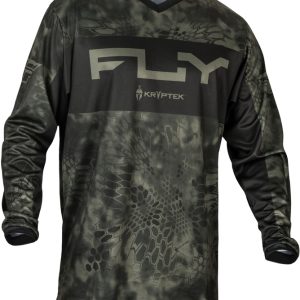 Maillot FLY RACING F-16 Kryptec S.E. – Moss Grey/noir