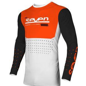 Maillot SEVEN Vox Aperture – blanc/orange