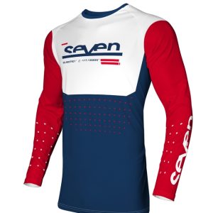 Maillot SEVEN Vox Aperture junior – rouge/Navy