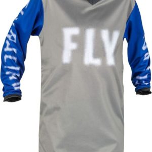 Maillot enfant FLY RACING F-16 – gris/bleu