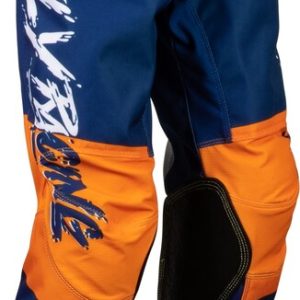 Pantalon FLY RACING Kinetic Khaos Blanc/Navy/Orange Enfant 18