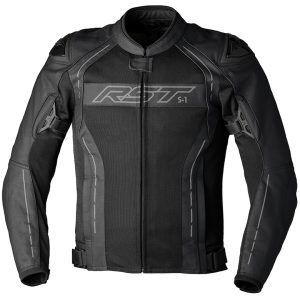 Veste cuir RST S-1 Mesh CE homme – noir