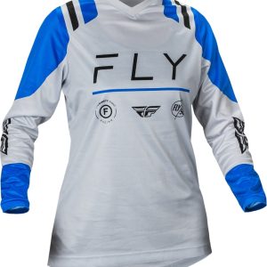 Maillot femme FLY RACING F-16 – Arctic Grey/bleu
