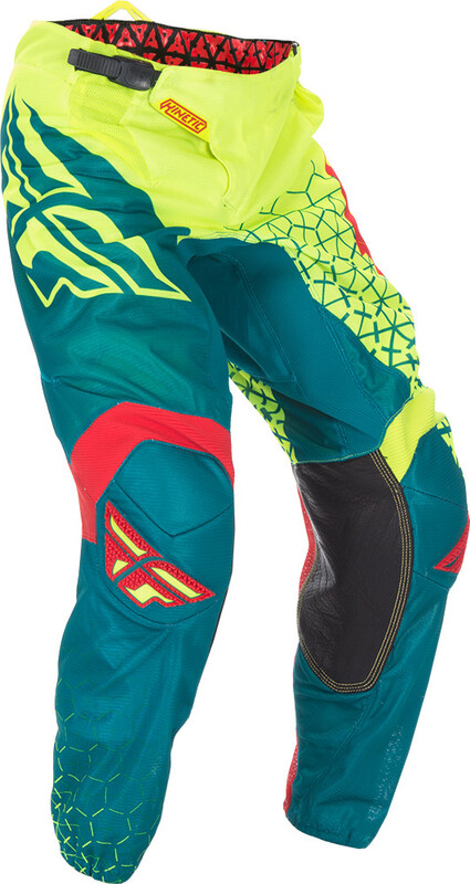 Pantalon infantil FLY RACING Kinetic Trifecta Mesh – Hi-Vis/Teal