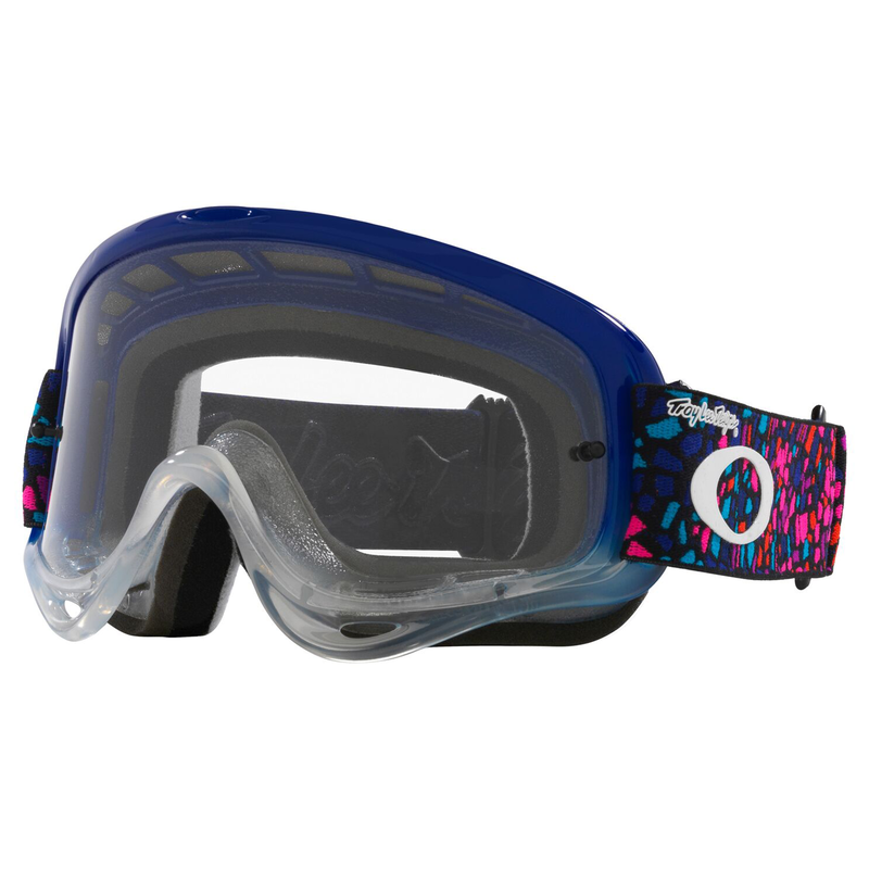 Masque OAKLEY O Frame MX TLD Tessel Blue – Écran clair