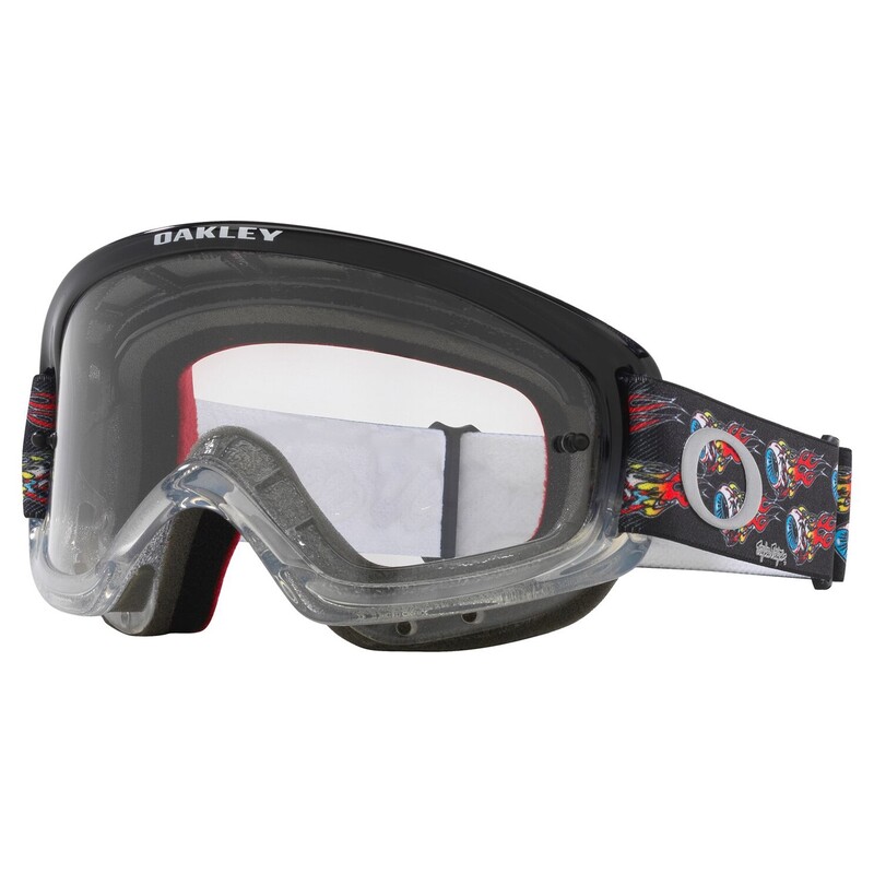 Masque OAKLEY XS O-Frame 2.0 PRO MX – Troy Lee Designs Series EYEBALLS BLACK Clear