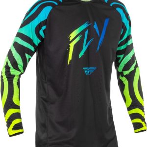 Maillot FLY RACING Evolution DST S.E. Zen – noir/bleu/Hi-Vis