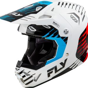 Casque FLY RACING Formula CP Slice – blanc/rouge/cyan
