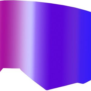 Écran FLY RACING avec fixation pour tear-off – écran rouge Iridescent fumé