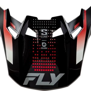 Visière FLY RACING Formula S Carbon Protocol – noir carbone/rouge