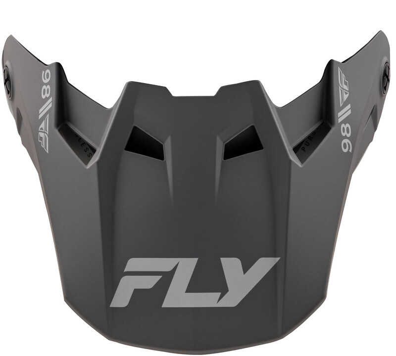Visière FLY RACING Formula CC Objective - noir mate/gris