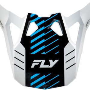Visière FLY RACING Formula CP Slice – blanc/rouge/cyan