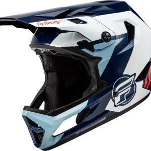 Casque enfant vélo FLY RACING Rayce – rouge/blanc/bleu