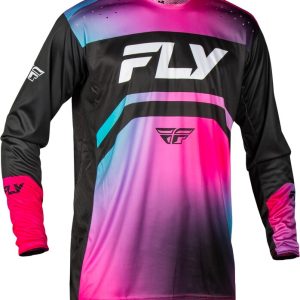 Maillot vélo FLY RACING Rayce – fuschia/noir/teal