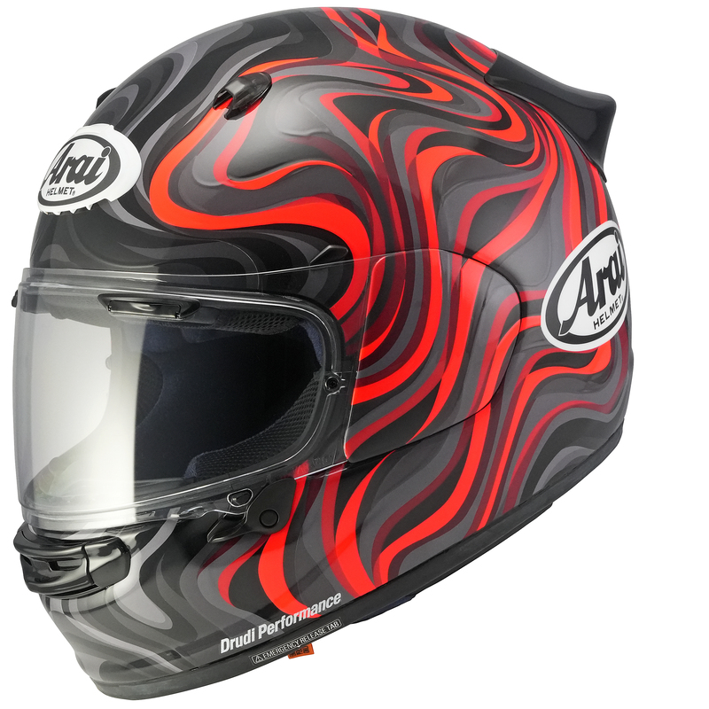 Casque ARAI QUANTIC SWIRL – rouge
