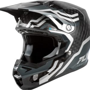 Casque FLY RACING Formula S Carbon Byte – Black Carbon/gris/argent