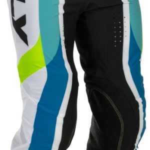 Pantalon FLY RACING Lite Current L.E. – blanc/Lime/bleu