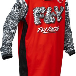 Maillot enfant FLY RACING Kinetic Mutant – rouge/noir/blanc