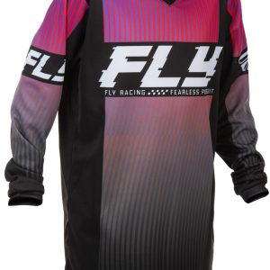 Maillot enfant FLY RACING F-16 – noir/rouge/violet