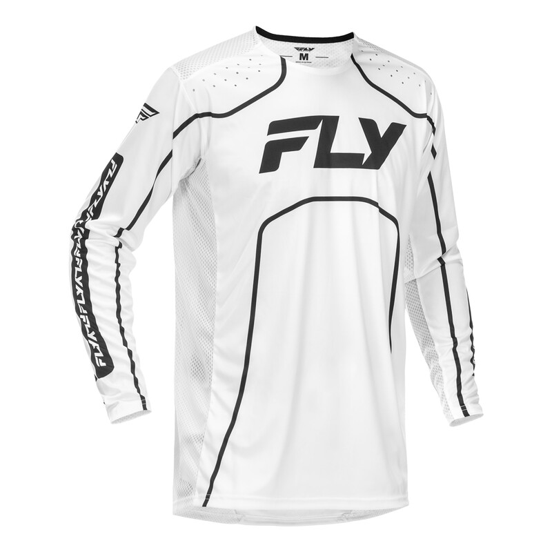 Maillot vélo FLY RACING Rayce – blanc/noir