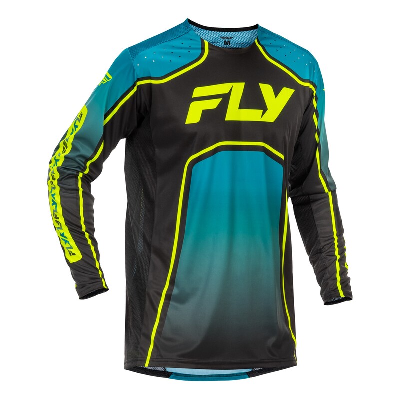 Maillot vélo FLY RACING Rayce – Teal/noir/Lime