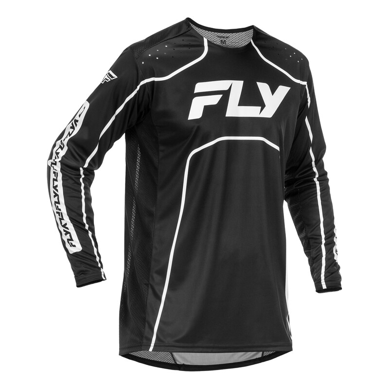 Maillot vélo enfant FLY RACING Rayce – noir/blanc
