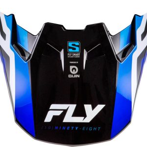 Visière FLY RACING Formula S Carbon Byte – Blue Carbon/bleu/blanc